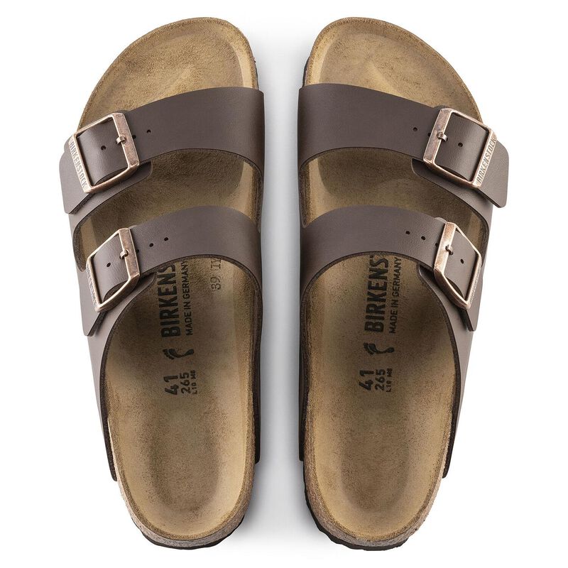Birkenstock Arizona Smooth Leather Dark Brown Regular Width Sandal image number 1